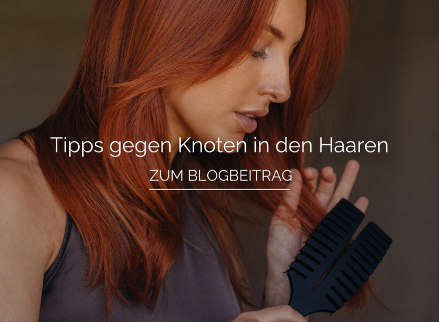 Knoten in den Haaren lösen mit der feschi Haarbürste