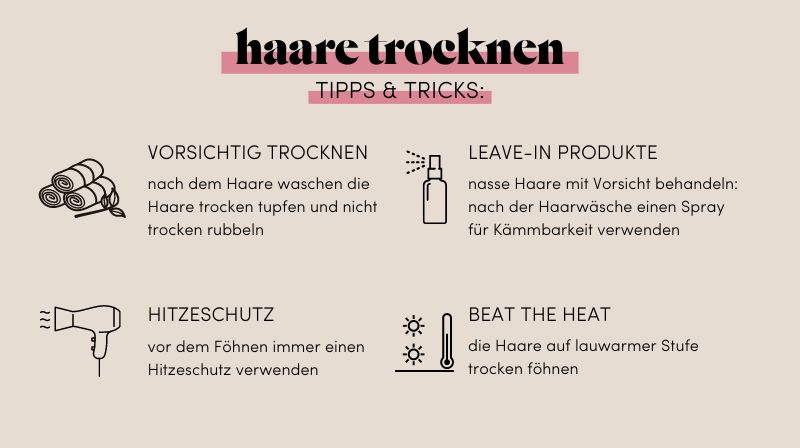 Diese Tipps von feschi solltest du beim Haare trocknen beachten